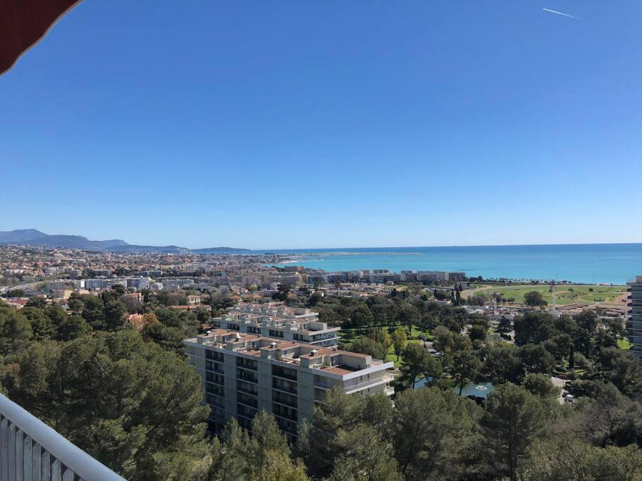 2-Room 60 M², Panoramic View, 2 Balconies, 50M Pool Cagnes-sur-Mer Kültér fotó